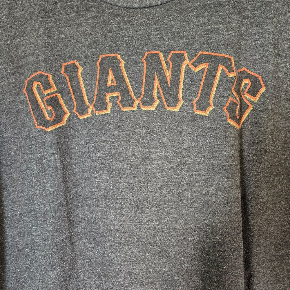 Wright & Ditson Giants 2XL Gray T-Shirt Cotton/Polyester Crewneck Short Sleeve - Picture 2 of 6